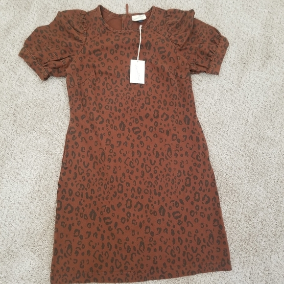 Universal Thread Leopard Print Dress - Picture 1 of 9